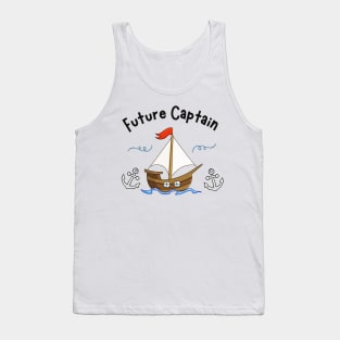 Sailing Sailboat Future Captain Children Tank Top